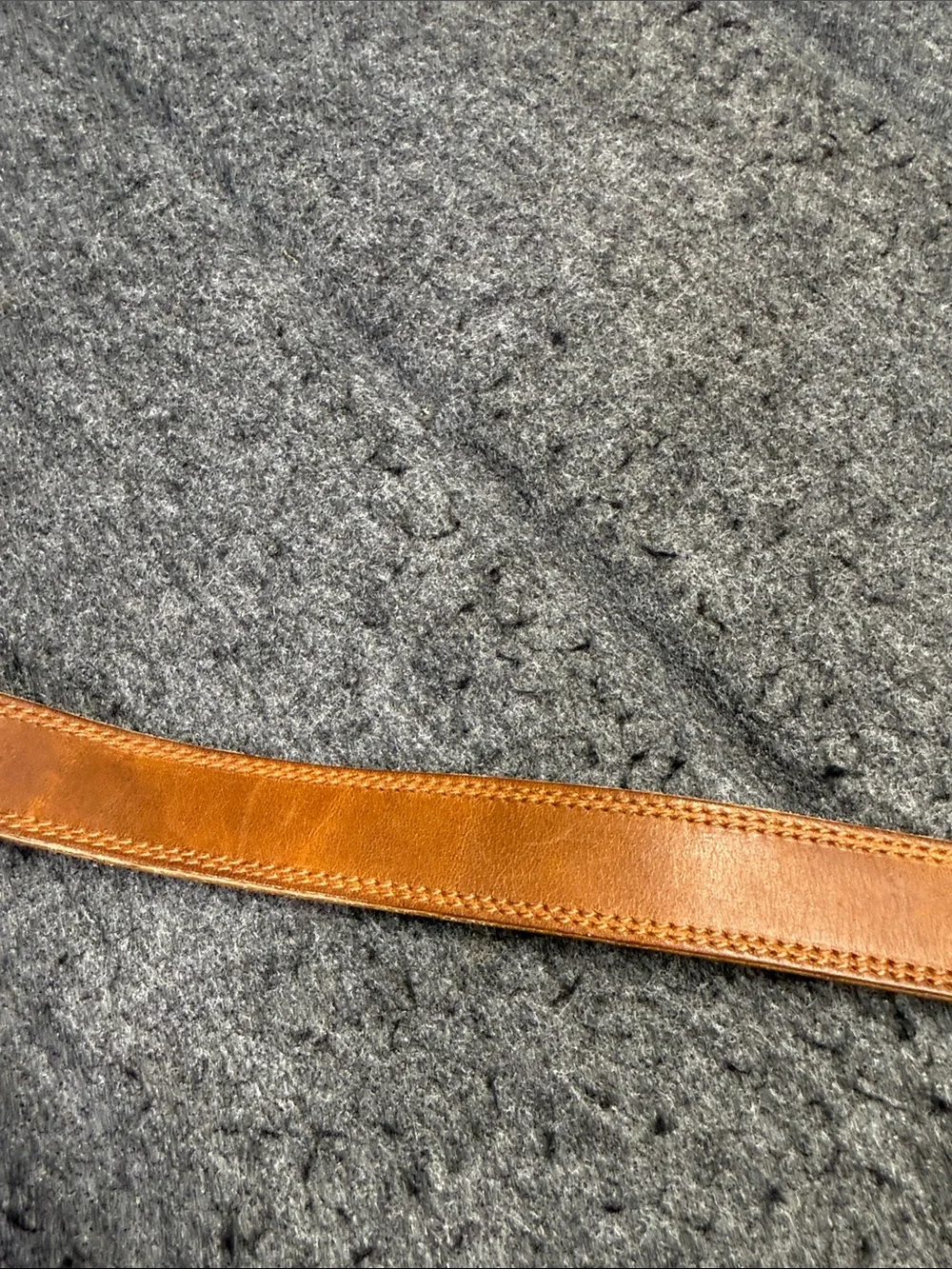Polo by Ralph Lauren Brown Leather Belt with Brass Buckle